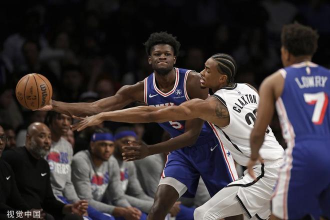 76人大胜篮网，恩比德砍下30+15